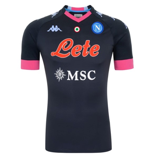 Camiseta Napoli Replica Tercera Ropa 2020/21 Negro